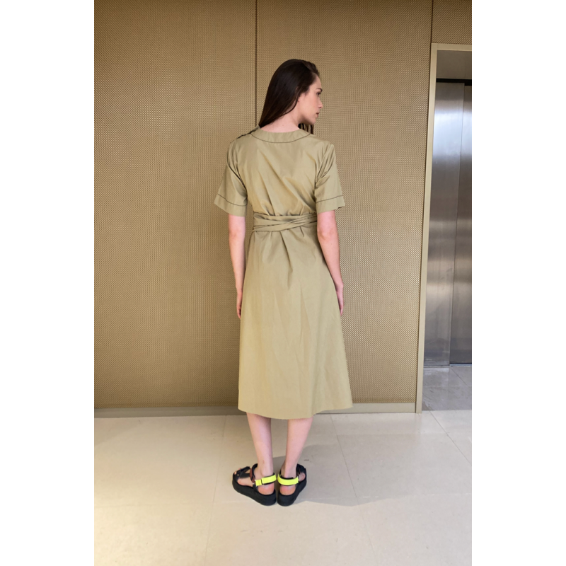 La robe Riara - Beige Chaud