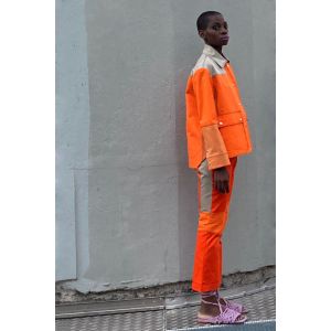Le pantalon Pongezi - Orange brûlé